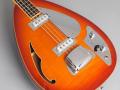 Bill Wyman Style Bass VBW 2500, Amber,  50th Anniversary, Limited Edition , Japan 2008, body front, bridge met cover.