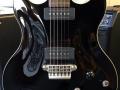 SDC-33 Solid Double Cutaway  Black 2010 Indonesie, Alu Max Connect bridge, Twin CoAxe pickups, body front.