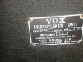 1967- Vox Dynamic Bass Amp, VSL typeplaatje cabinet.