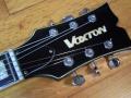 Voxton X-209 semi acoustic ES 330 copie 1969, made in Japan, headstock front.