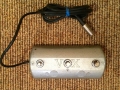 1966-1970 Vox 3 button switch met M(iddle range Boost), R(everb) en T(remolo). Voor 2e generatie Solid State met 6 pins plug.