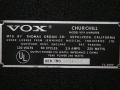 1967- Vox Churchill V119 typeplaatje.