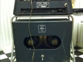 1966- Vox Buckingham V1121-V1122-V1123 met cabinet V412 met 2 Oxford (Chicago) 12 inch Golden Bulldog Alnico speakers, half open ovale back.