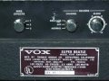 1966- Vox Super Beatle V1141 panel back.