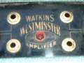 Watkins Westminster Logo op V Front middenstuk controlpanel.